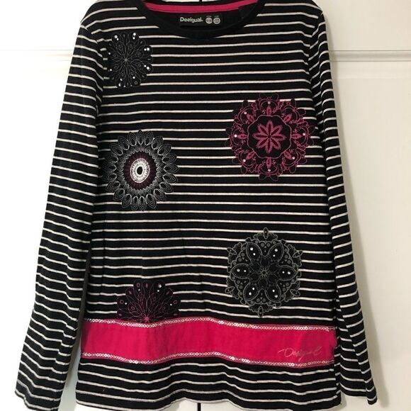Desigual Girl’s Mandalas Sailor Top - Picture 4 of 10